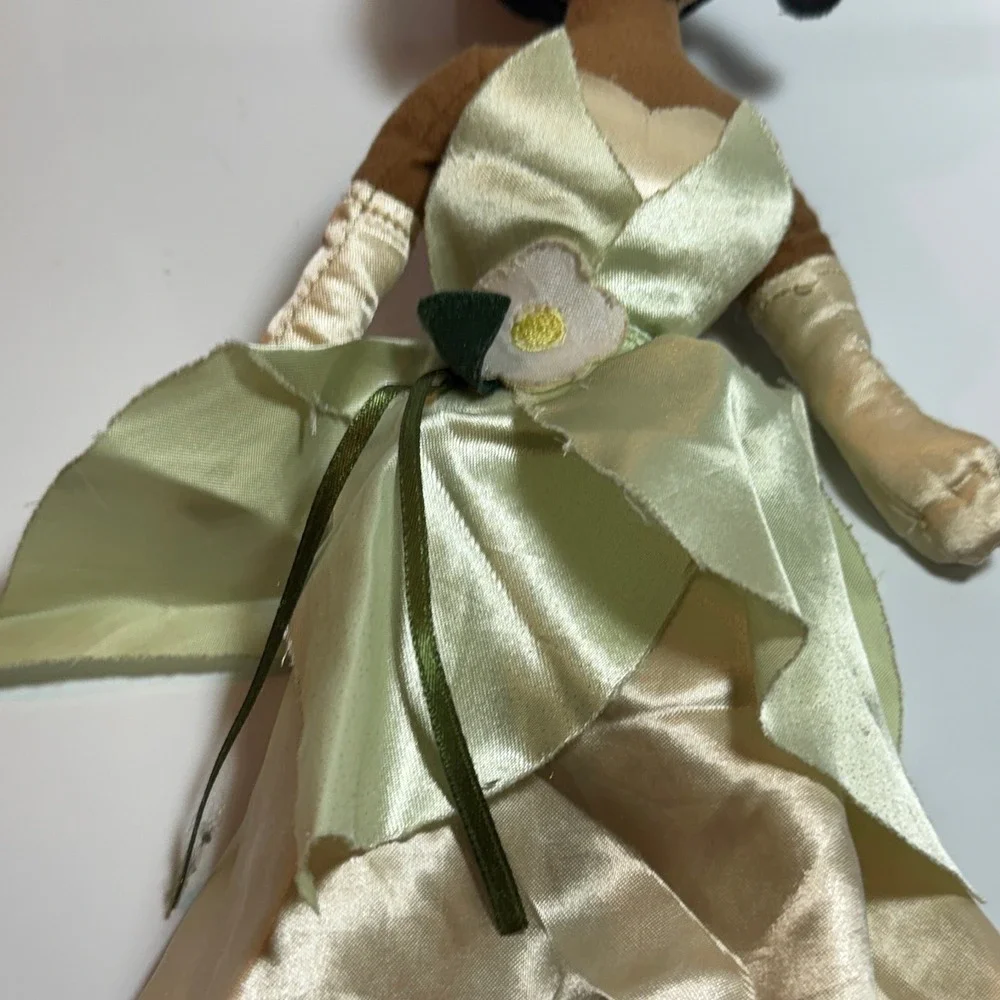 Disney Princess Tiana Plush Doll 12 Inch Green Ball‎ Gown